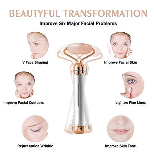 2 in 1 Roller Facial Electric Massager Automatic Facial Vibrate face Massager for Women and Men - Image 3