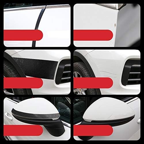 Carbon Fiber Paint Protection Film Tape for Car Seal Anti-Dust Waterproof Strip Door Edge Cover Guard Step Cover Tape for Protection and Decoration(5M) (Black 1.5 Inch) - Image 5